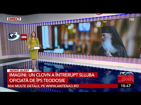 Un clovn a întrerupt slujba oficiată de ÎPS Teodosie: De unde ești?. Imaginile au devenit virale