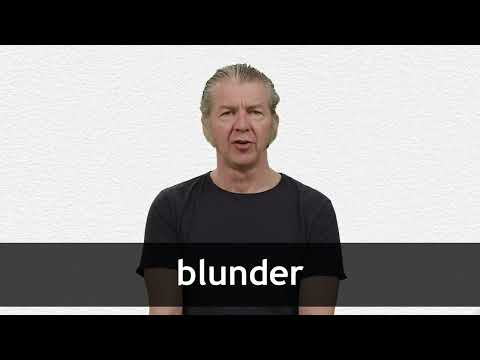 BLUNDER definição e significado
