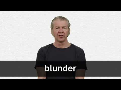 Blunder Meaning 