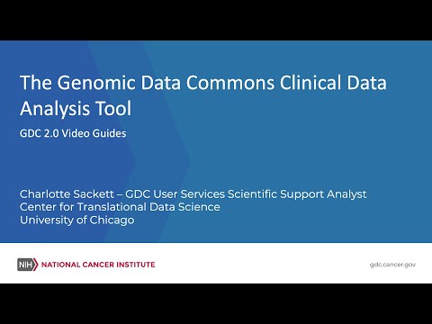 Clinical Data Analysis Tool - Genomic Data Commons