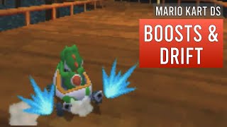 How to boost start and drift boost in Mario Kart DS