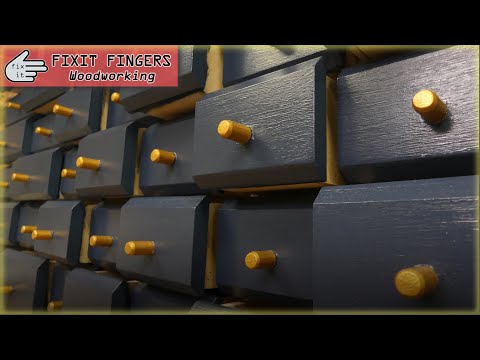 Workshop Apothecary Cabinet (Small Parts Storage Drawers with No Table Saw!)