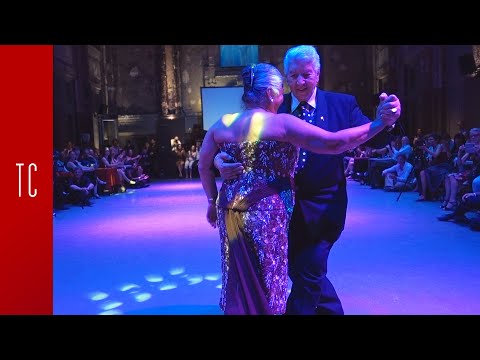 Nito Garcia  and  María del Carmen Romero  are  dancing  to  the  tango  "  Farol  "  by  Osvaldo Pugliese  at  Antwerpen Tango Festival  in  2019