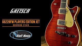 Video thumbnail for Gretsch G6228FM Players Edition Jet - Bourbon Stain by N Stuff Music