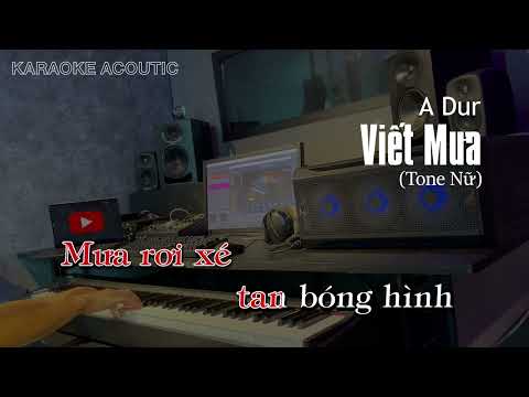 Karaoke Vết Mưa - Vũ Cát Tường Hạ Tone Beat Piano | BEAT DỄ HÁT