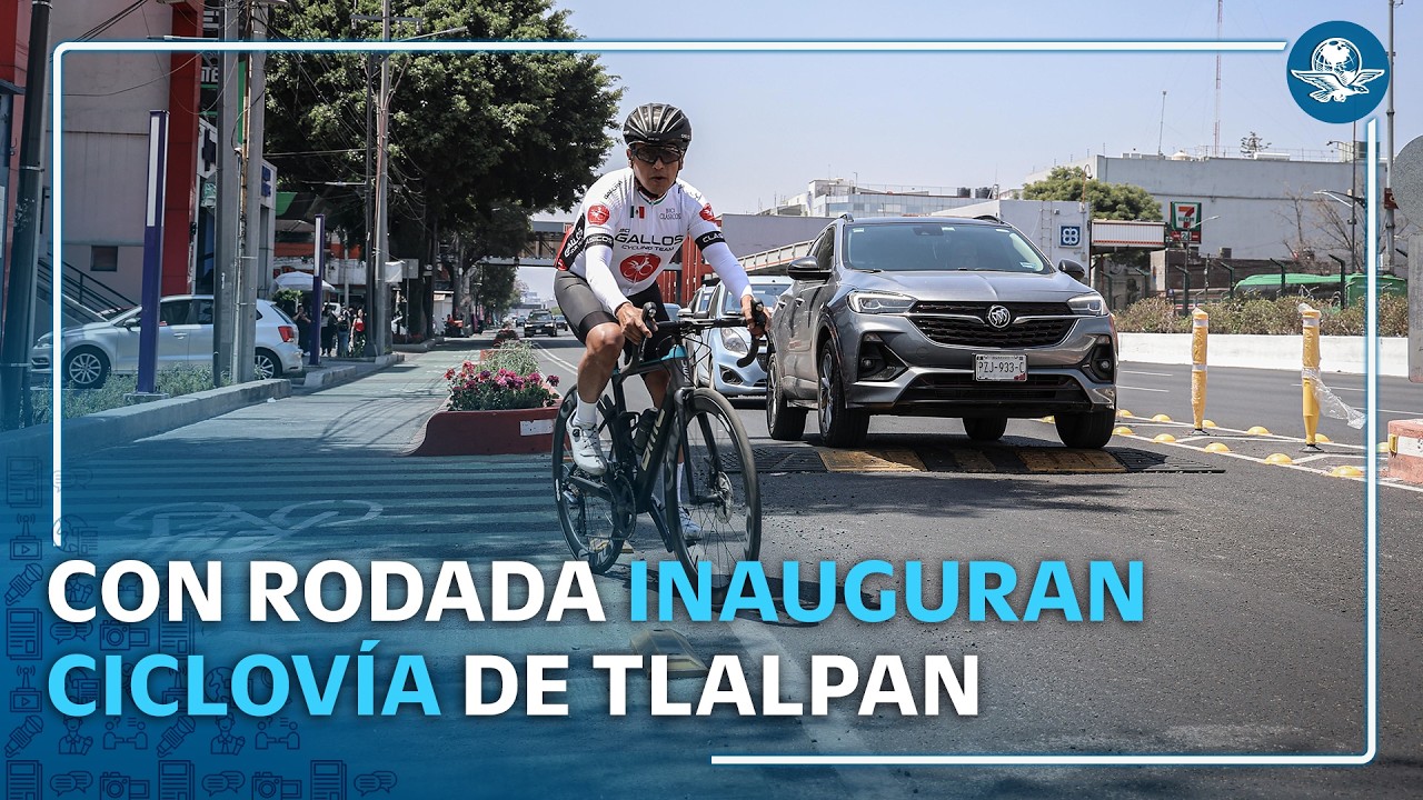 Tras siete meses de obra, inauguran ciclovía de Calzada de Tlalpan y agregan medidas de seguridad