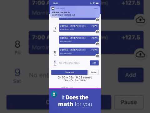 Timesheet: Work Hours Tracker Video