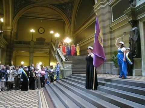 Trappmarsch med Allmänna Sången