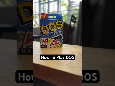 How to Play DOS 😁🙌 #dos #unocardgame #howtoplay #shorts