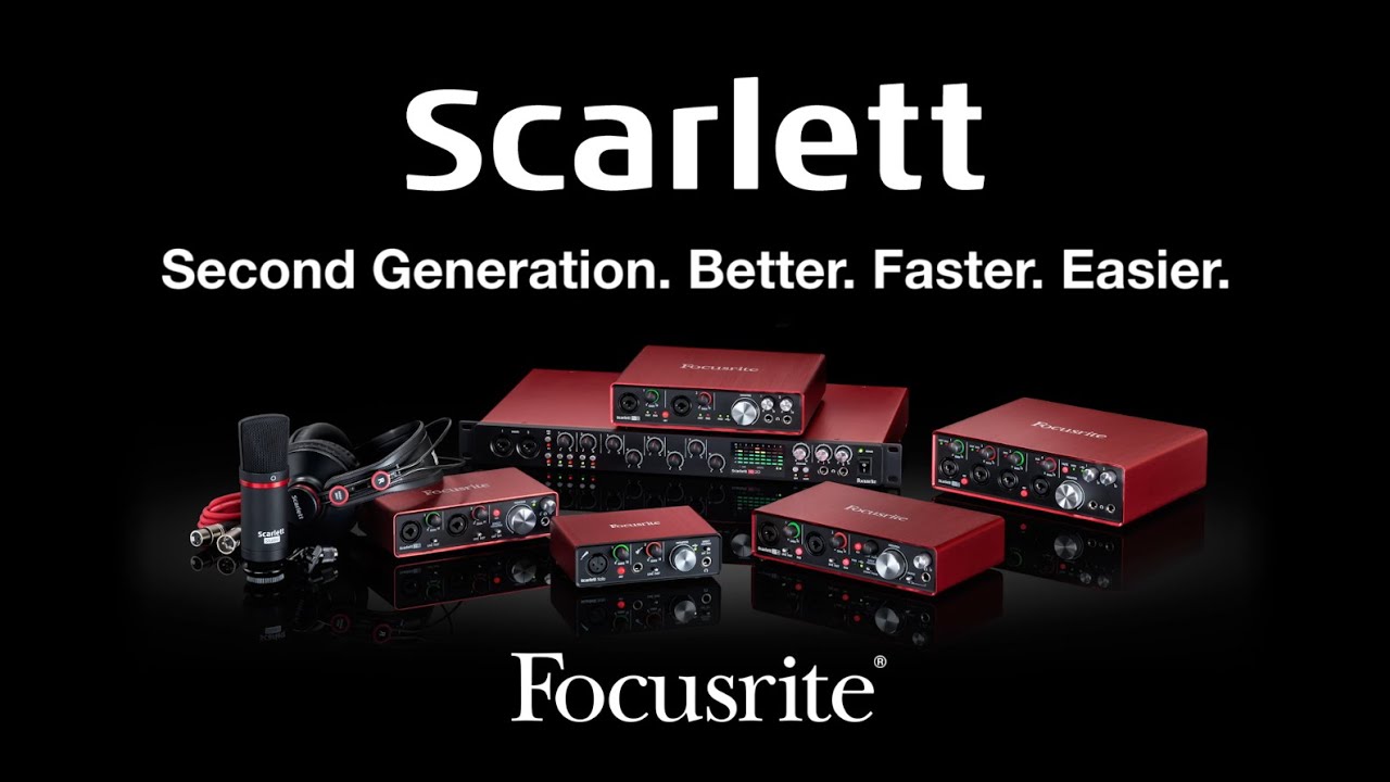 Focusrite // The New Second Generation Scarlett Range - YouTube
