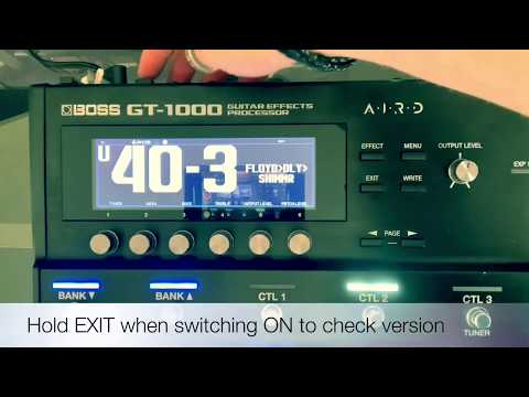 How to update BOSS GT-1000 in under 4 minutes. REALTIME