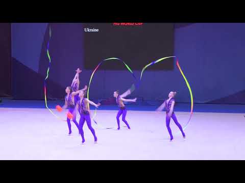 Ukraine TEAM - 3 Ribbons + 2 Balls, Final FIG World Cup 2023 Athens