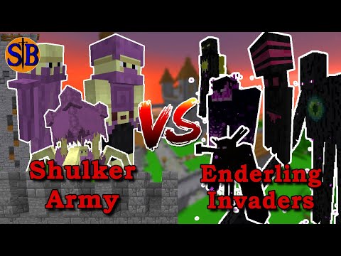 Insane Shulker Battle - Castle Defense Against Enderling Invasion! | Minecraft Mob War
