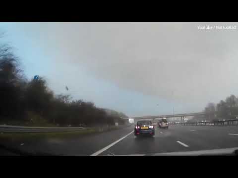 Tornado hits Chertsey, Surrey causing damage and travel chaos