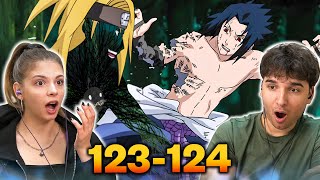 SASUKE VS DEIDARA!🔥 Naruto Shippuden Ep. 123-124 REACTION!
