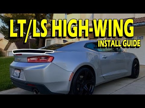 High-Wing Spoiler Install Guide: 2016-2024 Camaro LT/LS & RS