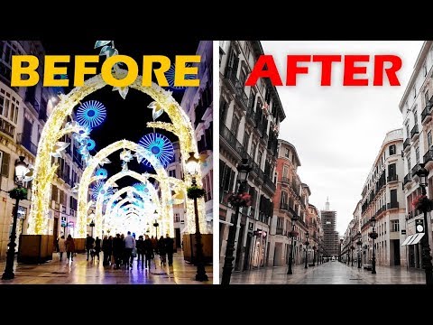 City life before and after CORONAVIRUS COVID-19