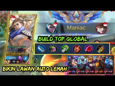 ALUCARD MANIAC PAKEK BUILD TOP GLOBAL | WEAK AUTO FIGHTS | MOBILE LEGENDS