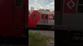 Trem da CPTM CAF S120 e Metrô SP Frota H H59 Óreo CAF Chegando da Estação Palmeiras Barra Funda