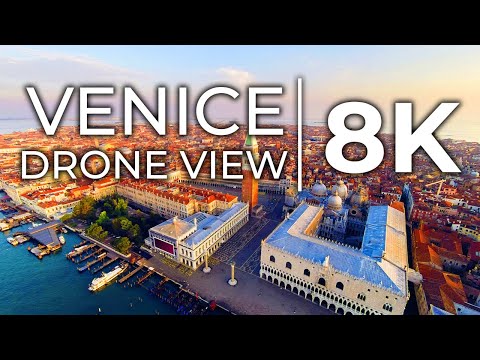 Venice Italy 🇮🇹 Aerial View - Venice Italy by Drone ULTRA HD 8K 60FPS