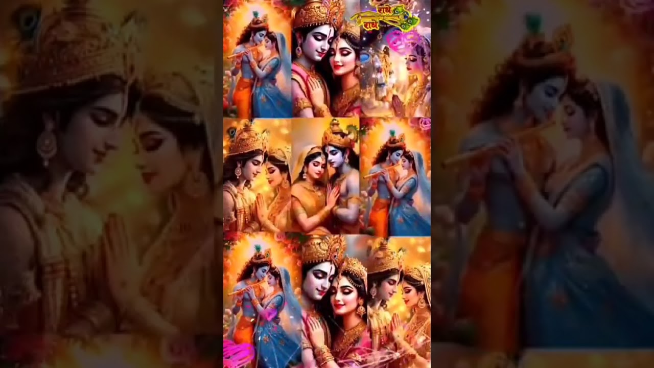 Joy Sree Radha Krishna 💐🙏#shorts #shortvideo # #youtubeshorts #trending #love #radheradhe #song 🥀🌿🦚