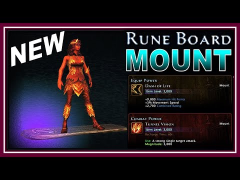 NEW Upcoming Rune Board Mount! Summer Festival 2022 - Neverwinter