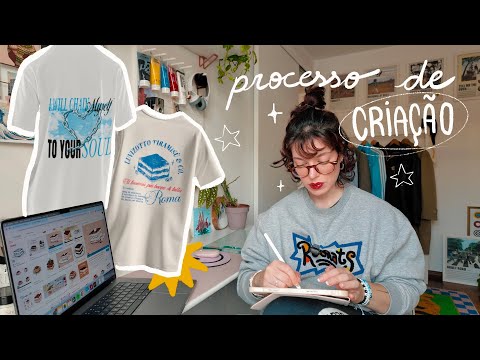 creating t-shirt designs because I'm bored (process, colors, fonts) ✿