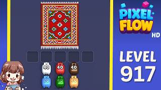 Pixel Flow Level 917 Solution Walkthrough