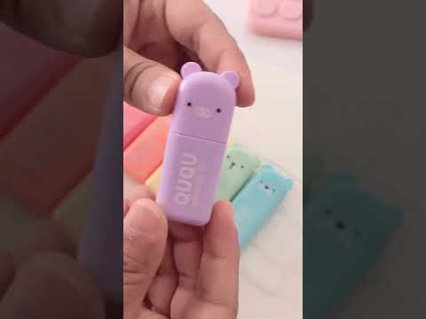 Cute Bear Highlighter pens #aesthetic #products #highlighters #beautiful #bear #cutestationery