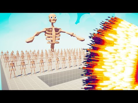 100x SKELETON + GIANT vs EVERY GOD - Totally Accurate Battle Simulator | TABS