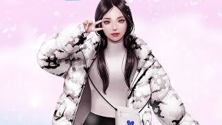 겨울소녀 승리포즈