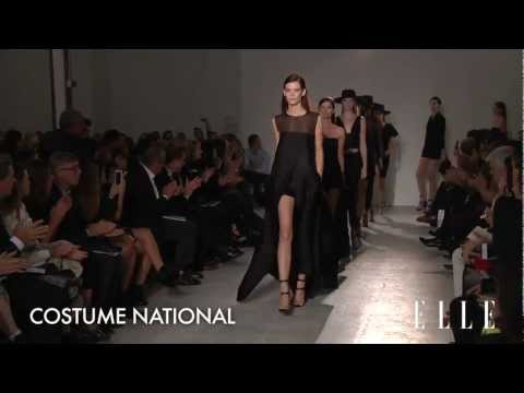 Costume National 2013 SS Runway Show Paris Fashion Week ELLE TV