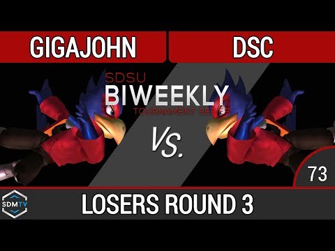 SDSU Biweekly 73 - B2S | Gigajohn (Falco) vs. DSC (Falco) - SSBM LR3 - Smash Melee