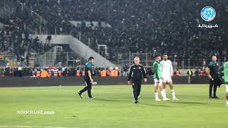 انهيار بوزوق بعد نهاية المباراة أمام الأهلي المصري وبهذه الطريقة غادر لاعبو الرجاء مركب محمد الخامس