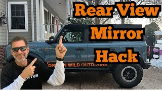 2021 Ford Bronco Sun Visor Hack! Easy Rearview Mirror Adjustment