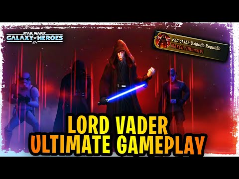 Lord Vader Ultimate Ability Gameplay - End of the Galactic Republic - Underwhelming Galactic Legend?
