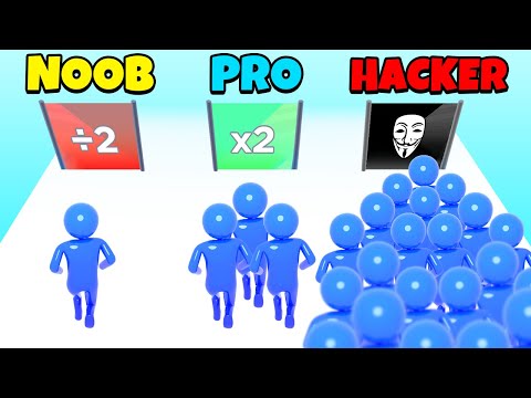 NOOB vs PRO vs HACKER - Crowd Evolution - YouTube
