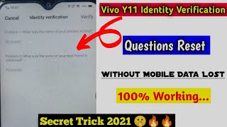 identity verification vivo forgot password||identity verification vivo y11 forgot password reset🔥🔥
