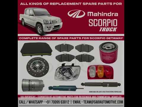 Mahindra Scorpio Getaway Spare Parts - Genuine OEM Aftermarket Replacement Truck Parts