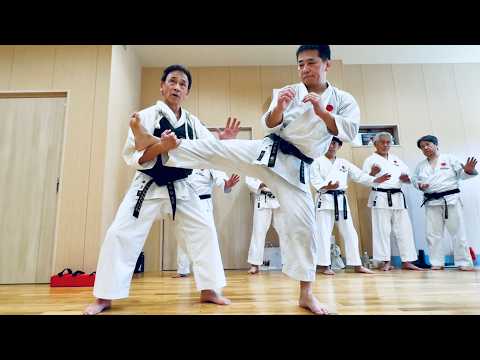 Grab the kicking leg and press down on the pressure point! Karate-ka Learn Shorinji Kempo
