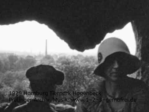 Alte Aufnahmen aus Hamburg in den 1920er Jahren mit Tierpark Hagenbeck und den Völkerschauen