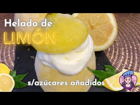Helado de limón sin azúcar: cremoso, fácil y refrescante