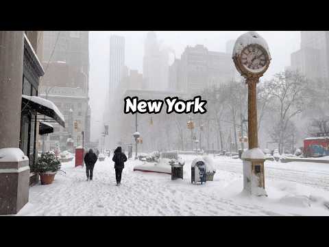 The Biggest Snowstorm In New York 2026 Walking Tour