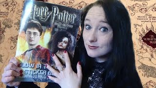 *ASMR* Sticking Stickers in the Harry Potter Half-Blood Prince 'Glowing' Sticker Book! | Amy McLean