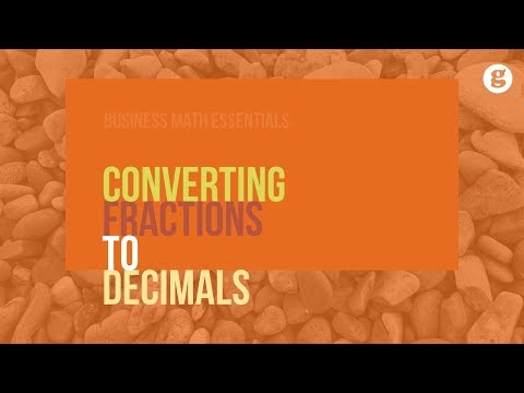 Converting Fractions to Decimals