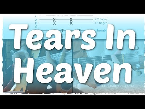 "Tears In Heaven" Easy Guitar Tutorial + Play-Along | Complete Fingerstyle Lesson + TAB