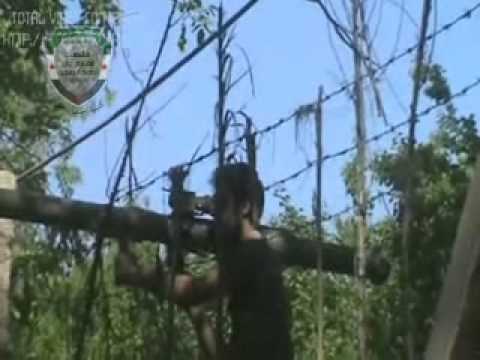 استهداف كتيبة جند الحق بقذيفة آر بي آر دبابة لقوات النظام في بلدة المليحة في ريف دمشق