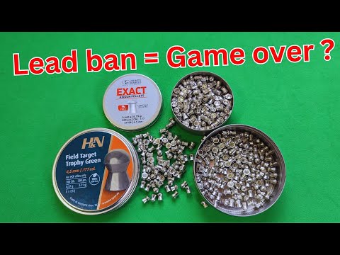 accuracy testing JSB pb free air rifle pellets vs the H&N ftt green in the shadow of a lead ban..