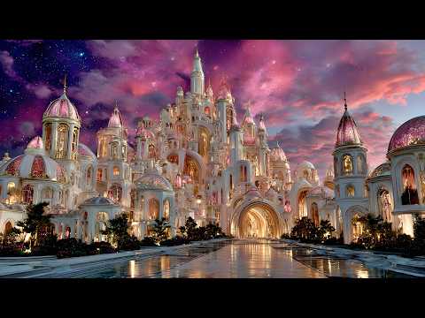 Heavenly Cities of Light | Explore 4K Dream Palaces, Celestial Gardens & Tranquil Soundscapes