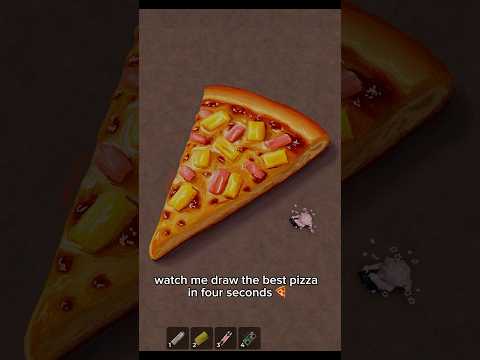 hawaiian pizza !! #roblox #robloxart #robloxspraypaint #pizza #foodart #realism #art #realisticart